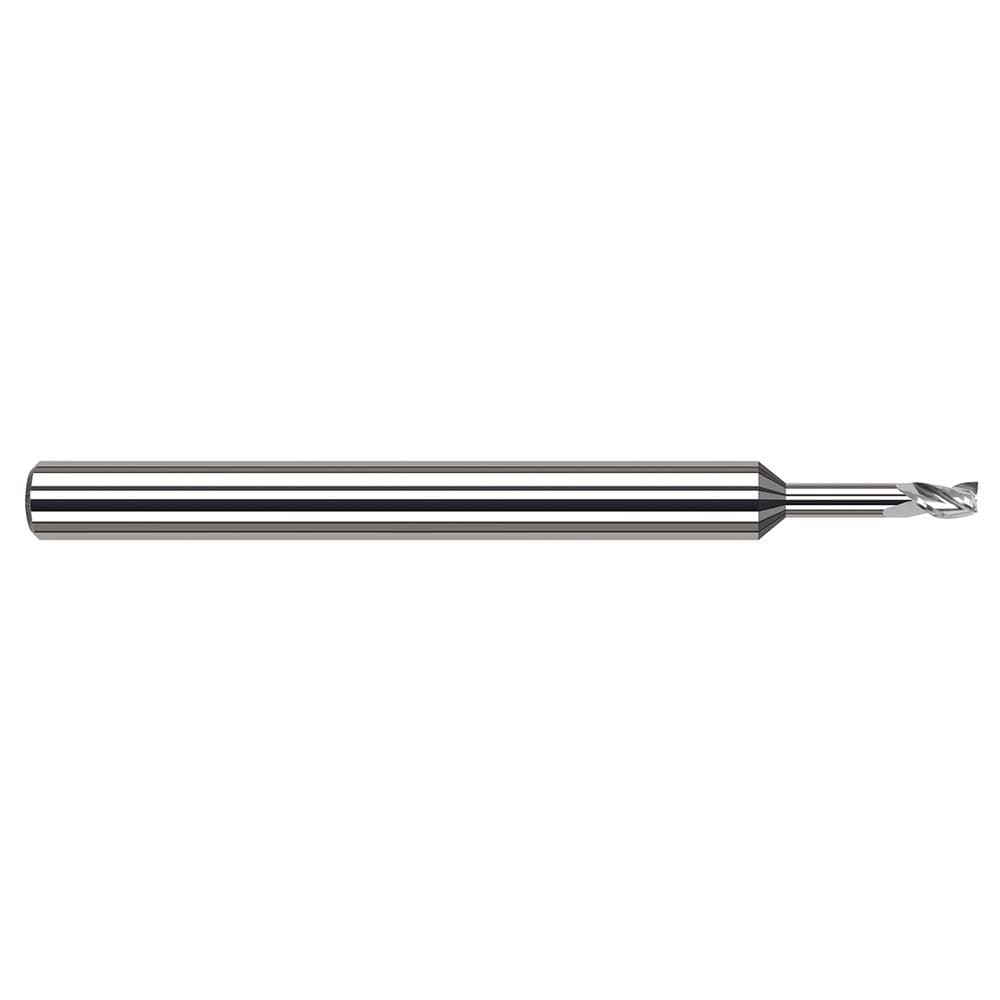 Harvey Tool 33231 Square End Mill: 1/32 Dia, 3/64 LOC, 1/8 Shank Dia, 2-1/2 OAL, 3 Flutes, Solid Carbide Image