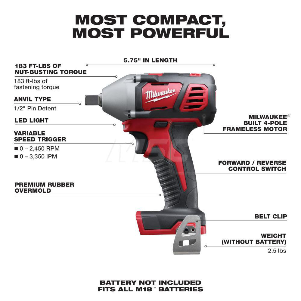 Pistol Grip Cordless Impact Wrench 