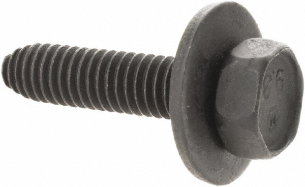 Hex Head Cap Screw: M6x1, 25.00 mm Length Under Head, Phosphate Finish - 10.00 mm Hex