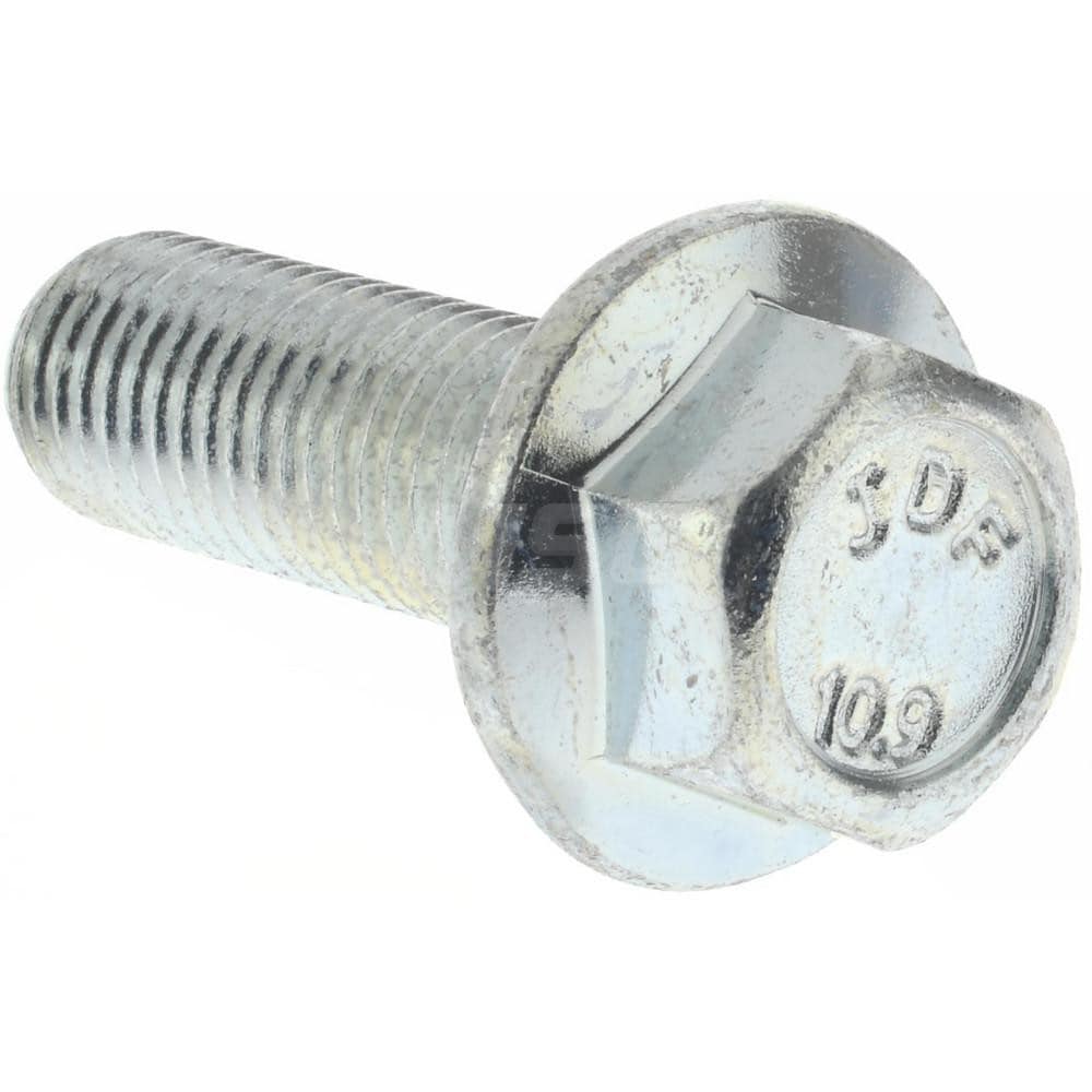 Value Collection - Smooth Flange Bolt: M10 X 1.25 Metric, 30 Mm Length ...