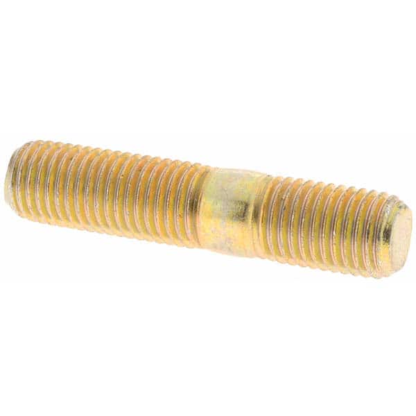 Unequal Double Threaded Stud: M10 x 1.25 Thread, 48 mm OAL