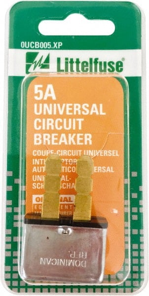 Circuit Breakers; Circuit Breaker Type: Type I Circuit Breaker ; Terminal Connection Type: Snap-off Blade ; Reset Actuator Type: Automatic