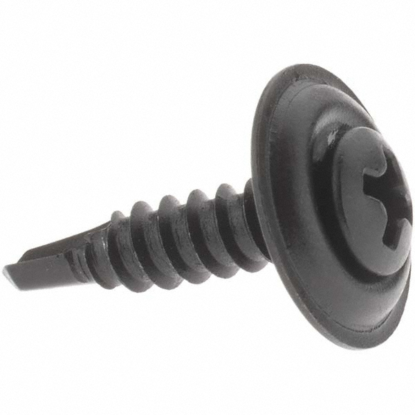 Sheet Metal Screw: #8, Sems Oval Head, Phillips