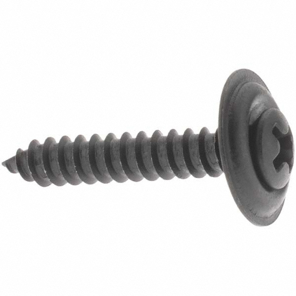 Sheet Metal Screw: #8, Sems Oval Head, Phillips