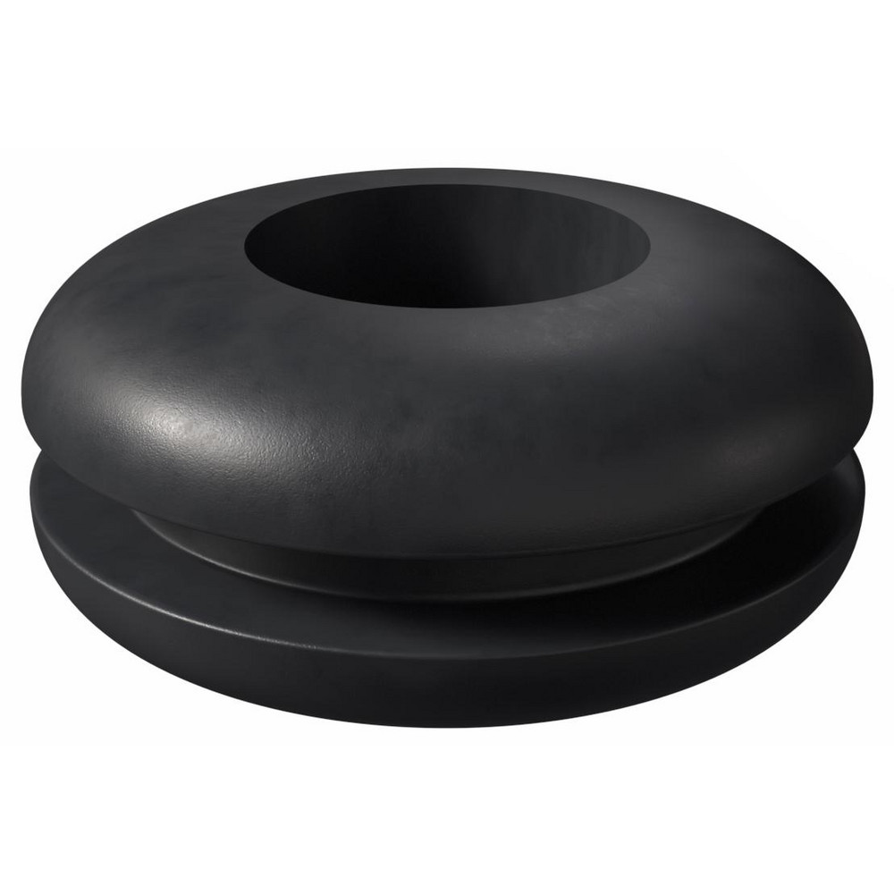 2-5/8" OD, 15/16" Thick Mounting Grommet - PVC, 1-1/4" Slot Dia