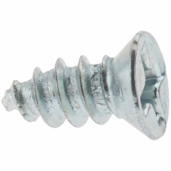 Sheet Metal Screw: #8, Flat Head, Phillips