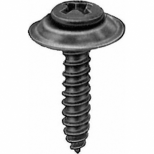 Sheet Metal Screw: #8, Sems Oval Head, Phillips