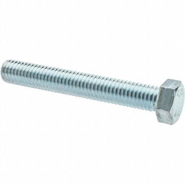 Hex Head Cap Screw: M8 x 1.25 x 55 mm, Grade 8.8 Steel, Zinc-Plated
