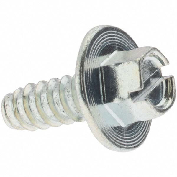 Sheet Metal Screw: #14, Hex Head, Slotted
