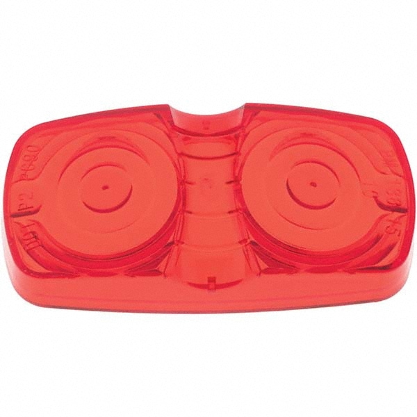 2" Diam, Red Reflector