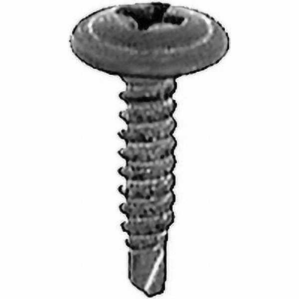 Sheet Metal Screw: #8, Round Head, Phillips
