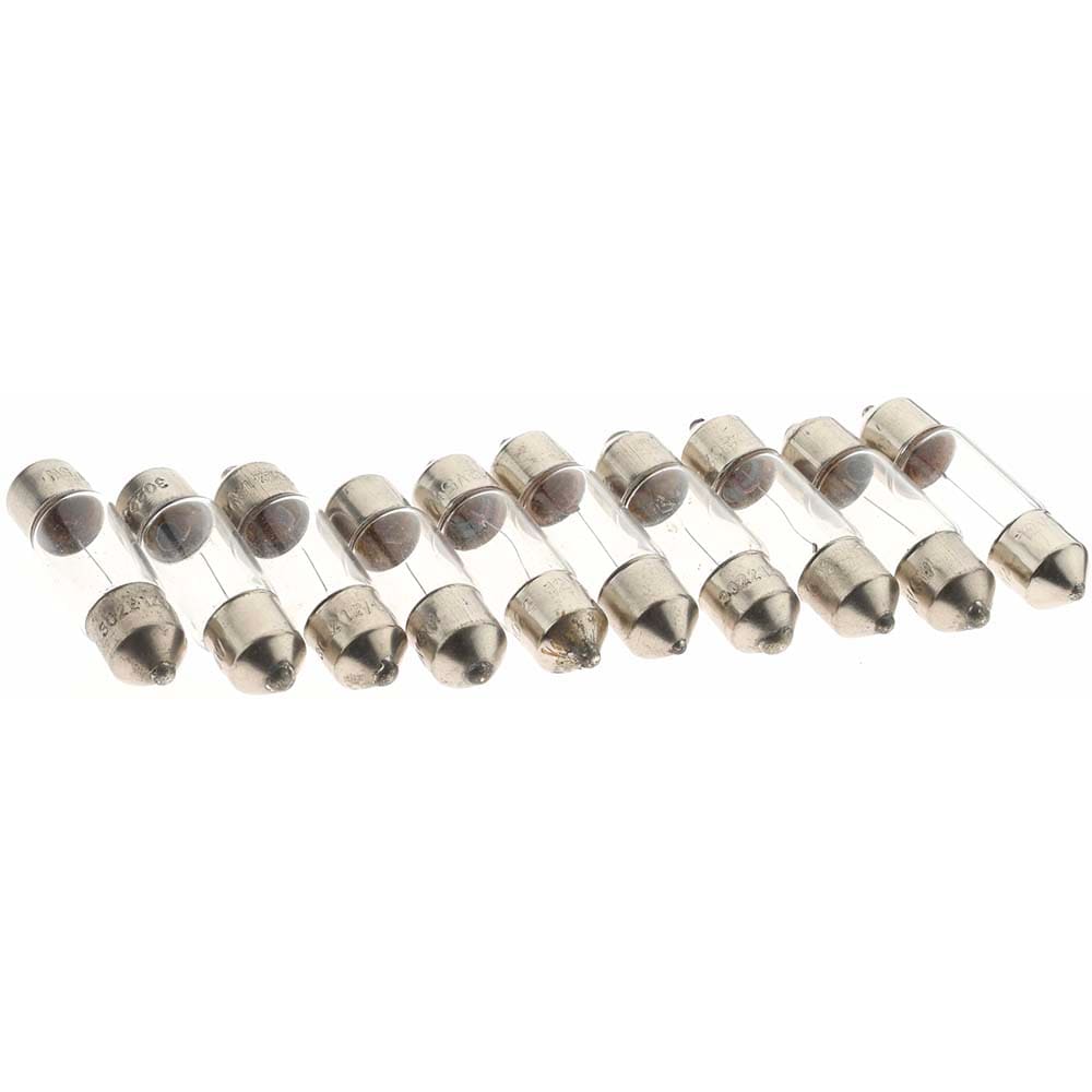 10 Qty 1 Pack 12 Volt, Incandescent Miniature & Specialty T2-1/4 Lamp