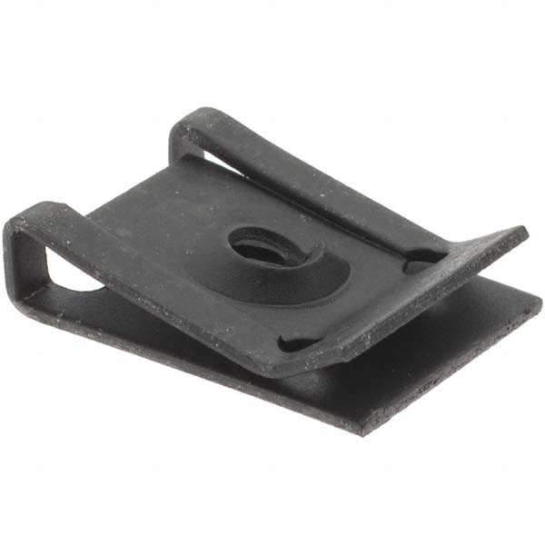 #10 Screw, 0.025 to 1/8" Thick, Spring Steel U Nut