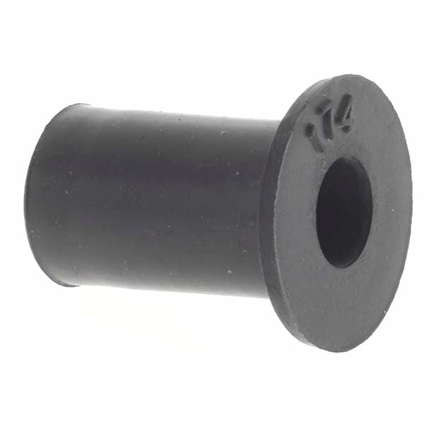 50 Qty 1 Pack #10-32, 9/16" Diam Flange, Rubber Insulated Rivet Nut