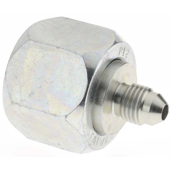 Parker 3/4" Tube OD x 3/4 x 1/4" Thread 37° Steel Flared Tube Reducer