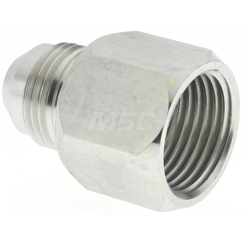 Parker 5/8" Tube OD x 5/8 x 1/2" Thread 37° Steel Flared Tube Reducer