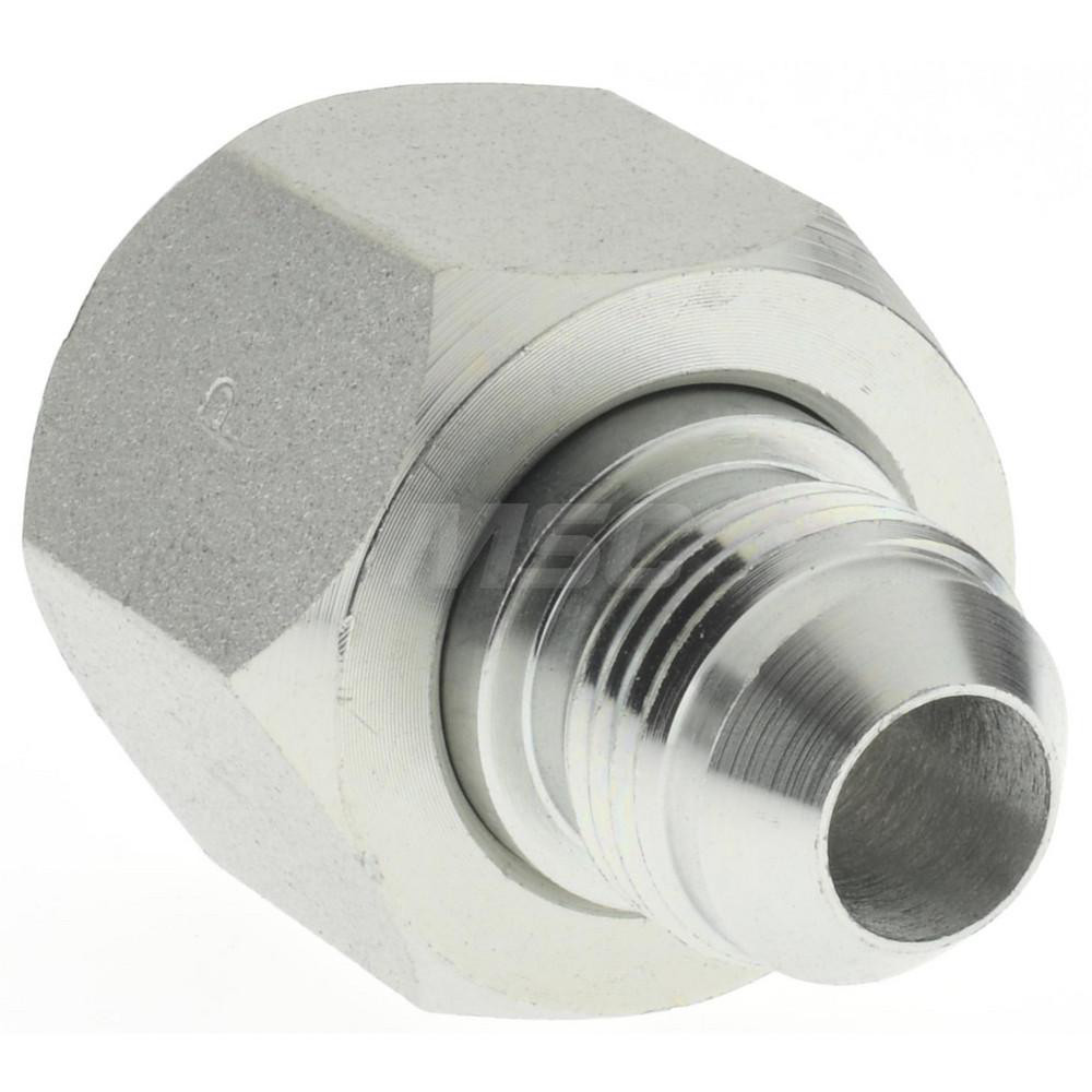 Parker 3/4" Tube OD x 3/4 x 1/2" Thread 37° Steel Flared Tube Reducer