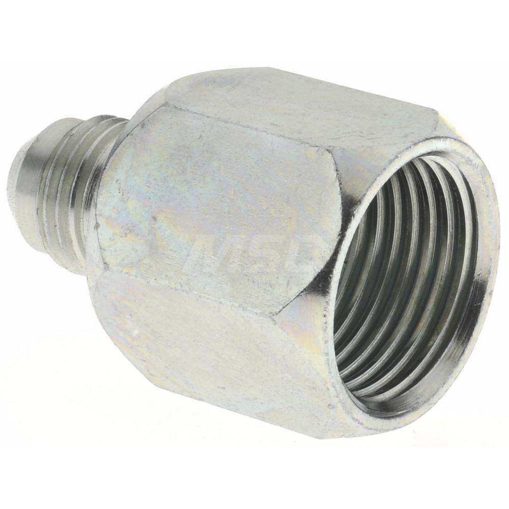 Parker 5/8" Tube OD x 5/8 x 3/8" Thread 37° Steel Flared Tube Reducer