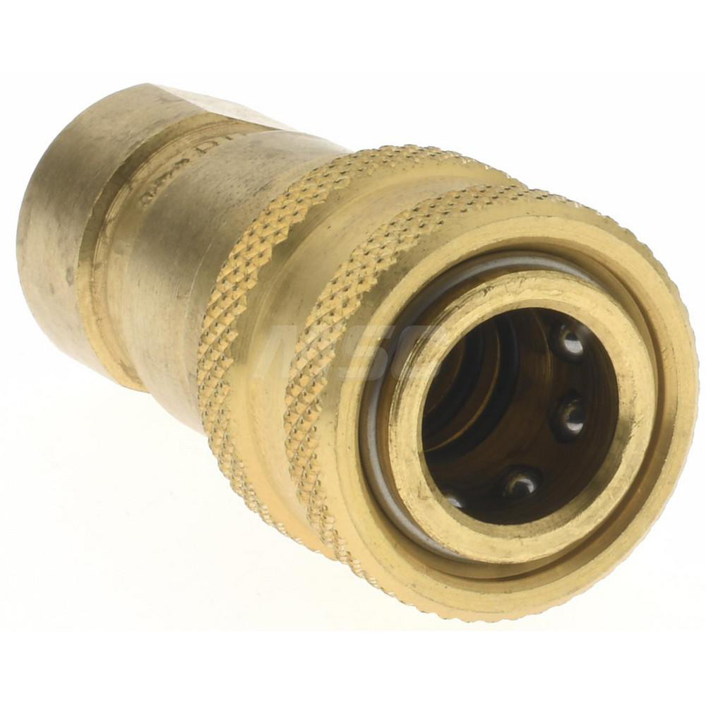 Parker Brass Hydraulic Hose Coupler 66455460 MSC Industrial Supply