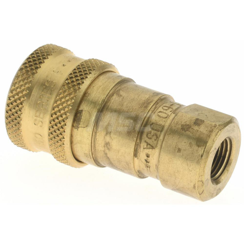 Parker Brass Hydraulic Hose Coupler 66455460 MSC Industrial Supply