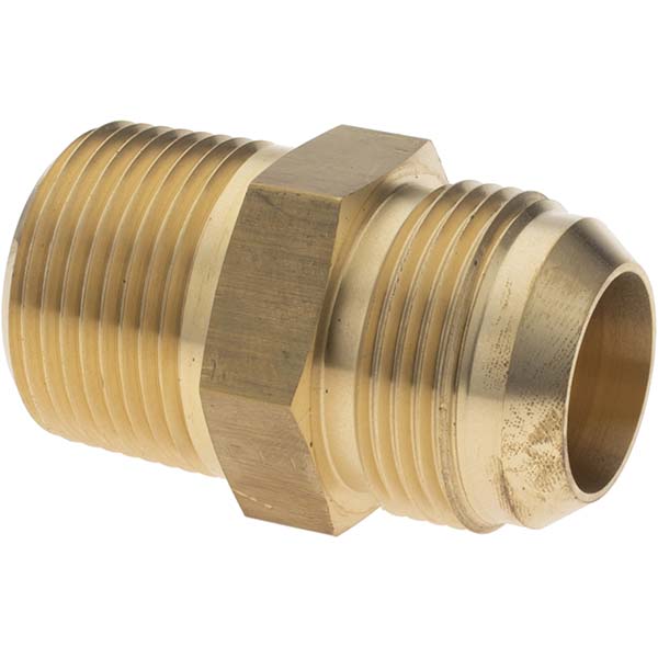 Parker Brass Flared Tube Male Adapter 1" OD, 1111/2 Thread, 37 deg