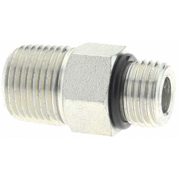 6401-06-06 Hydraulic Fitting 3/8 Male BOSS X 3/8 Male Pipe Carbon Steel
