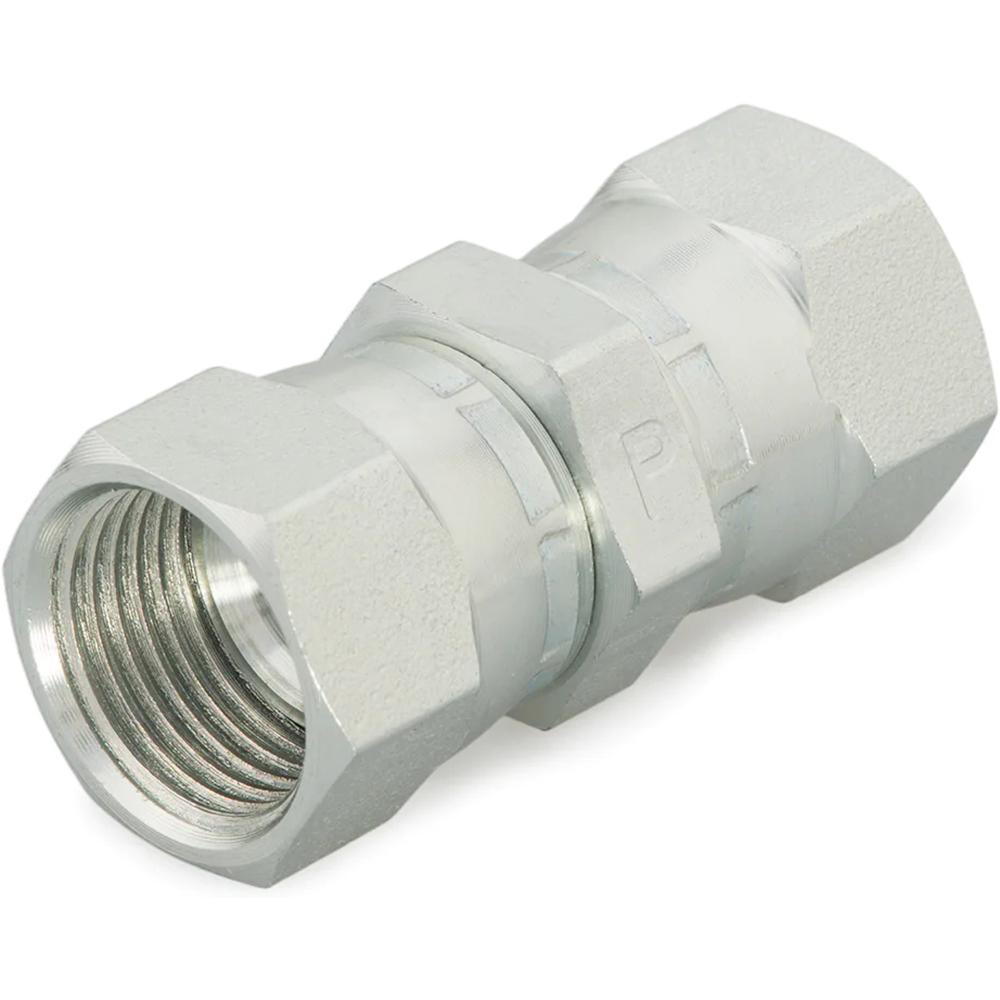 Steel Flared Tube Connector: 1/4" OD, 37 deg Flared Angle