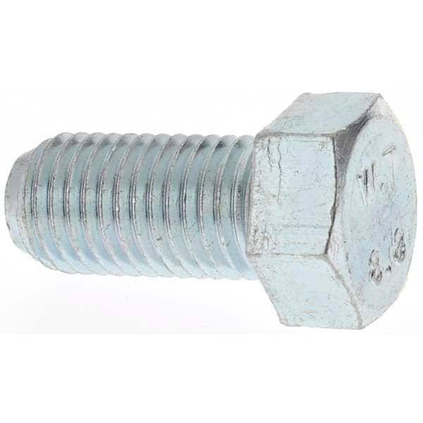 Value Collection Hex Head Cap Screw: M10 x 1.25 x 20 mm, Grade 8.8 Steel,  Zinc-Plated 66460197 MSC Industrial Supply