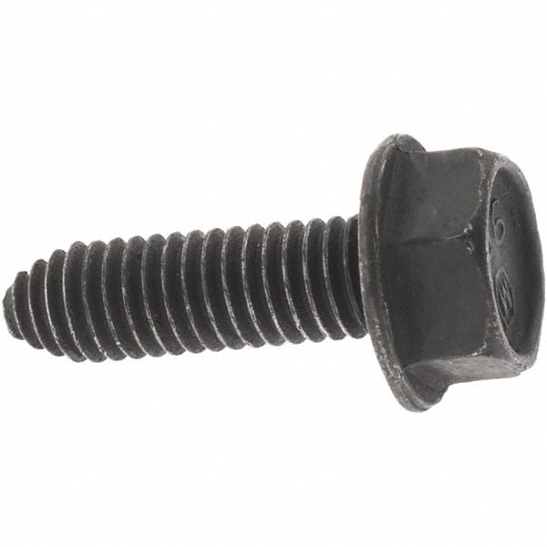 Hex Head Cap Screw: M6 x 1.00 x 20 mm, Grade 9.8, Black Oxide Finish