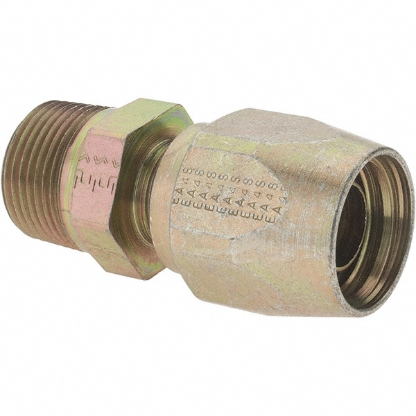 3/4 NPT, Carbon Steel Reusable Hose Male Fitting