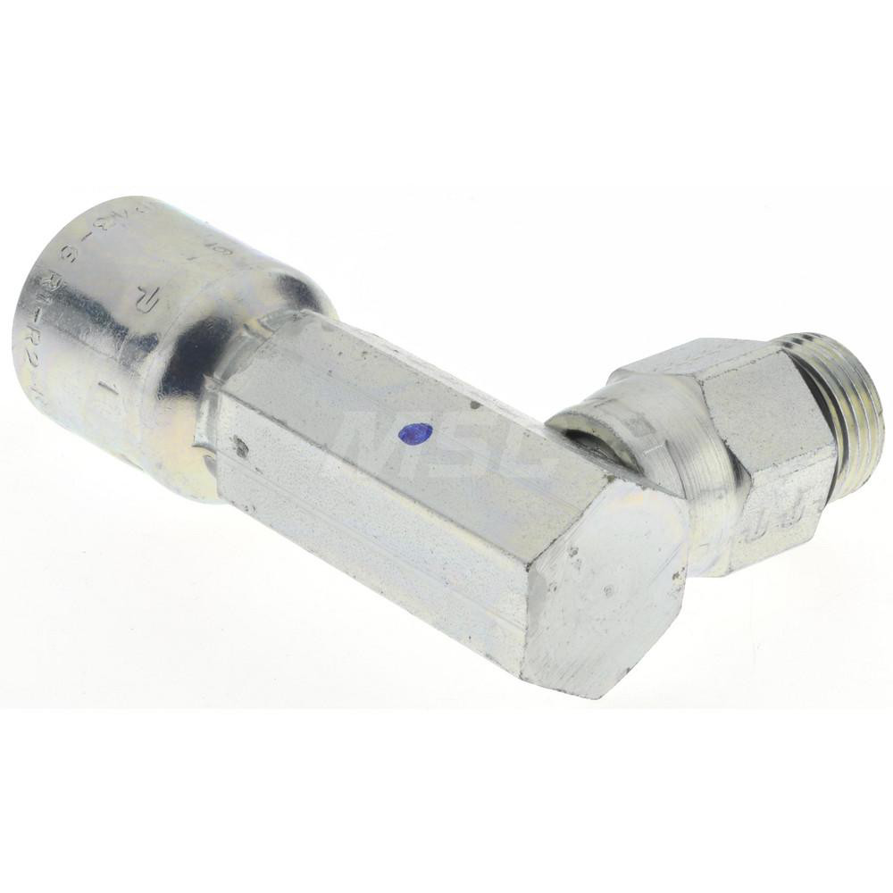 Parker 3/416 Thread Steel Hydraulic Hose 90° Elbow 66462359 MSC