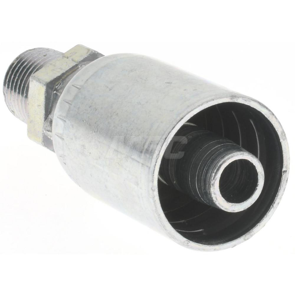 Parker 1/418 Thread Steel Hydraulic Hose MPT Fitting 66465303