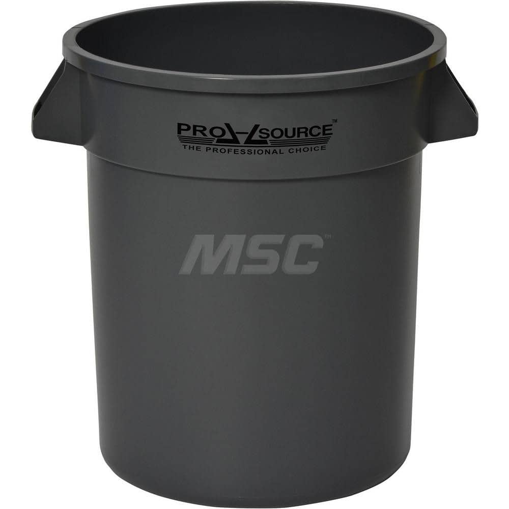 PRO-SOURCE MSC2000GY 20 Gal Round Gray Trash Can 