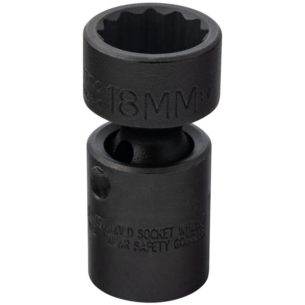 Impact Socket: 3/8" Drive, 18mm Socket