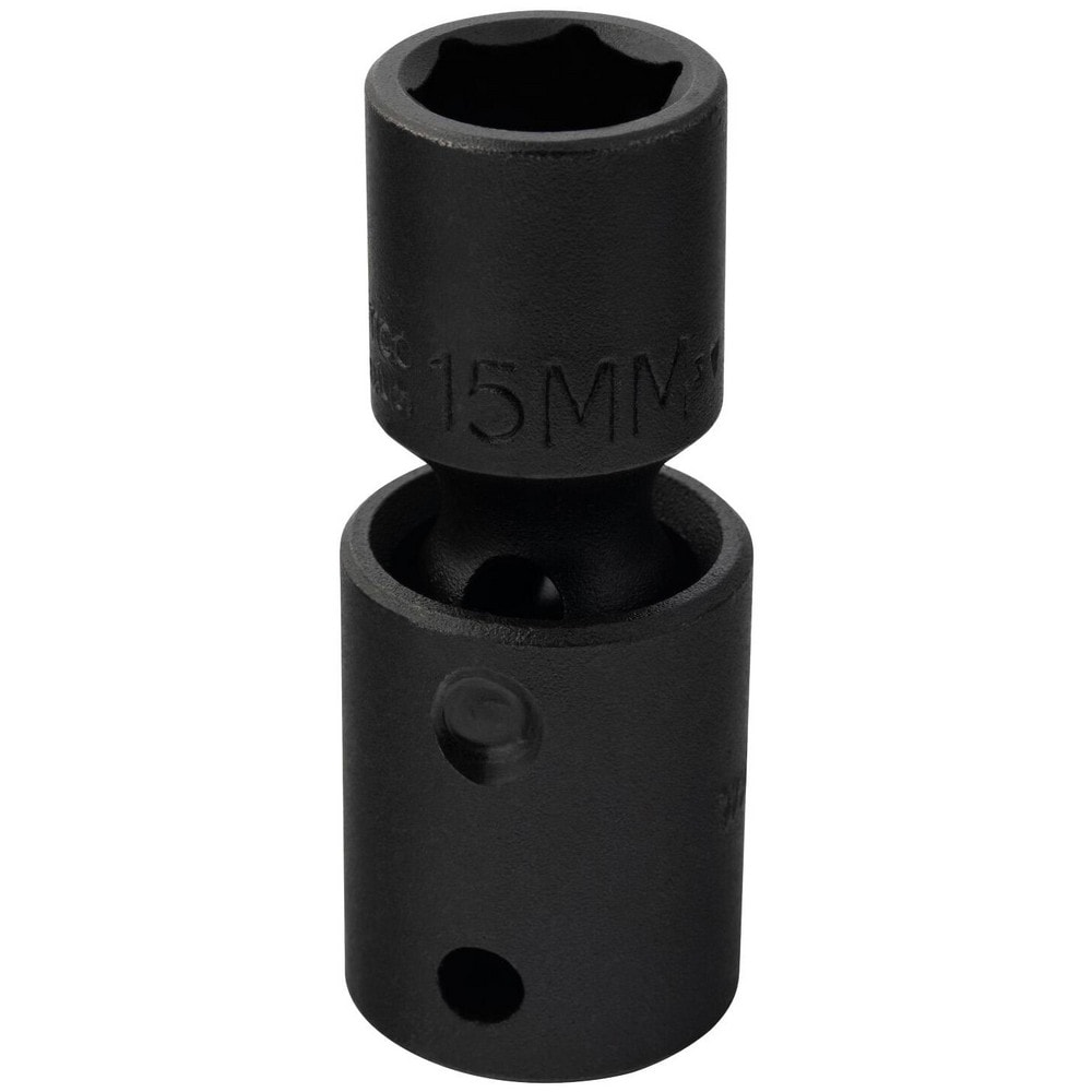 Proto impact socket 1 2 drive 15 mm socket hex drive msc direct