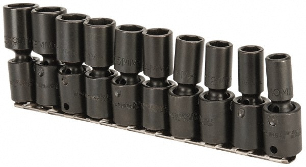 PROTO J72135M Deep Impact Socket Set: 10 Pc Image