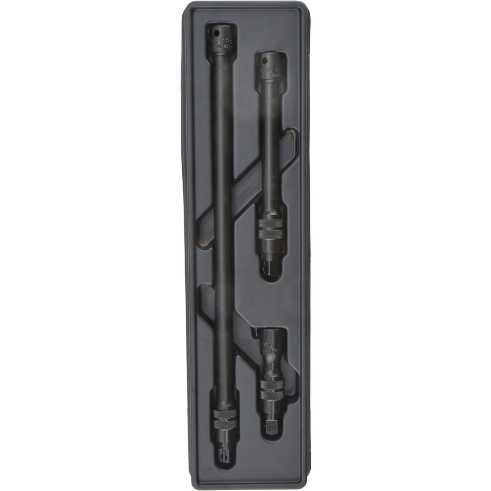 3/8" Drive Socket Locking Extension Set - 3 Pieces, Includes 3, 6, 12" Lengths