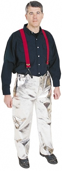 Aluminized Pants: Small, 30 to 32" Waist, 32" Inseam Length, Aluminized Thermonol