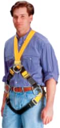 Miller 850/UYK Fall Protection Harnesses: 400 Lb, Construction Style, Size Universal, Polyester 