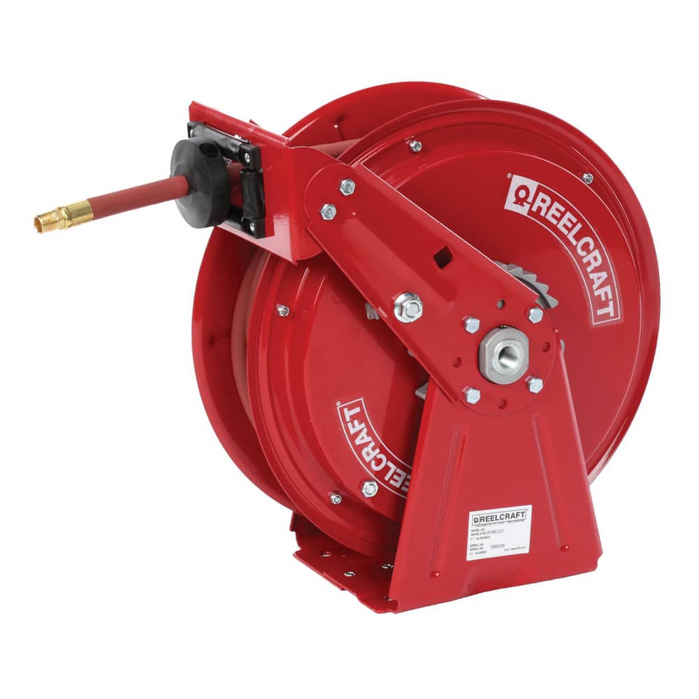 Reelcraft DP7850 OLP Hose Reel with Hose: 1/2" ID Hose x 50, Spring Retractable 