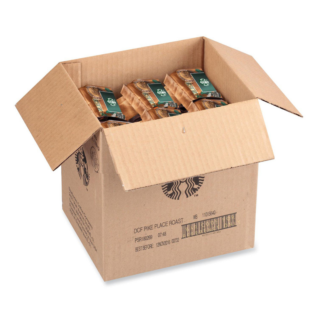 Starbucks Beverages: Decaffeinated Coffee, Pike Place®, Bag, 1 lb | Part #SBK12540222CT