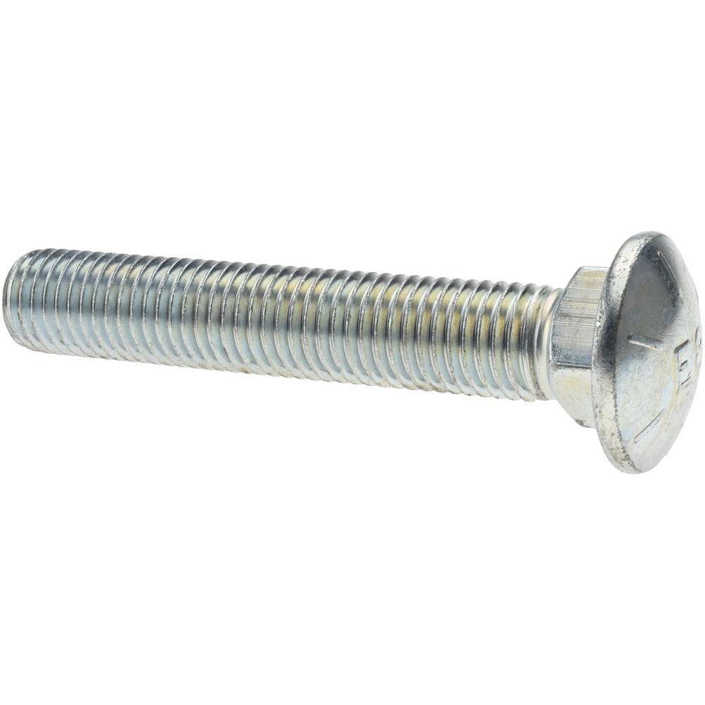 Carriage Bolt: 3/4-10, 4-1/2" Length Under Head, Square Neck