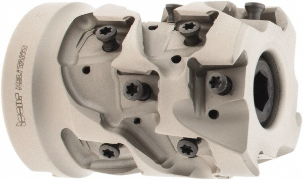 4" Indexable Face Mill With 1-1/4" Arbor Hole – Includes 5 RCKT1606 Carbide Inserts, 5 Flute, Negative Rake