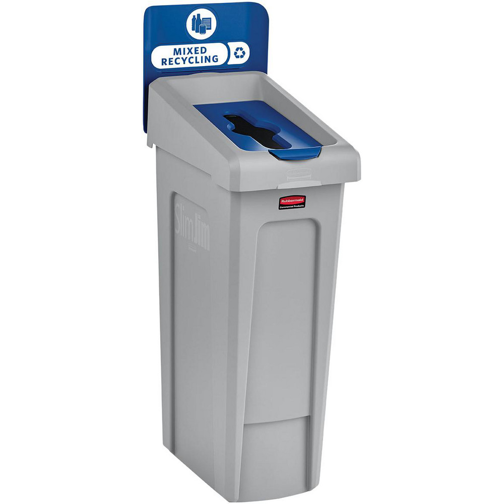 SLIM JIM® RECYCLING STATION 1-STREAM MIXED RECYCLING, 23 GAL