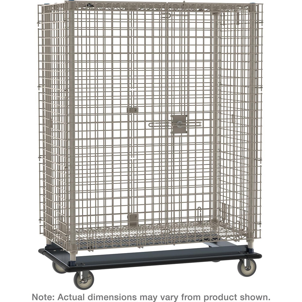 Steel Security Cart: 1,600 lb Capacity, 2 Shelf