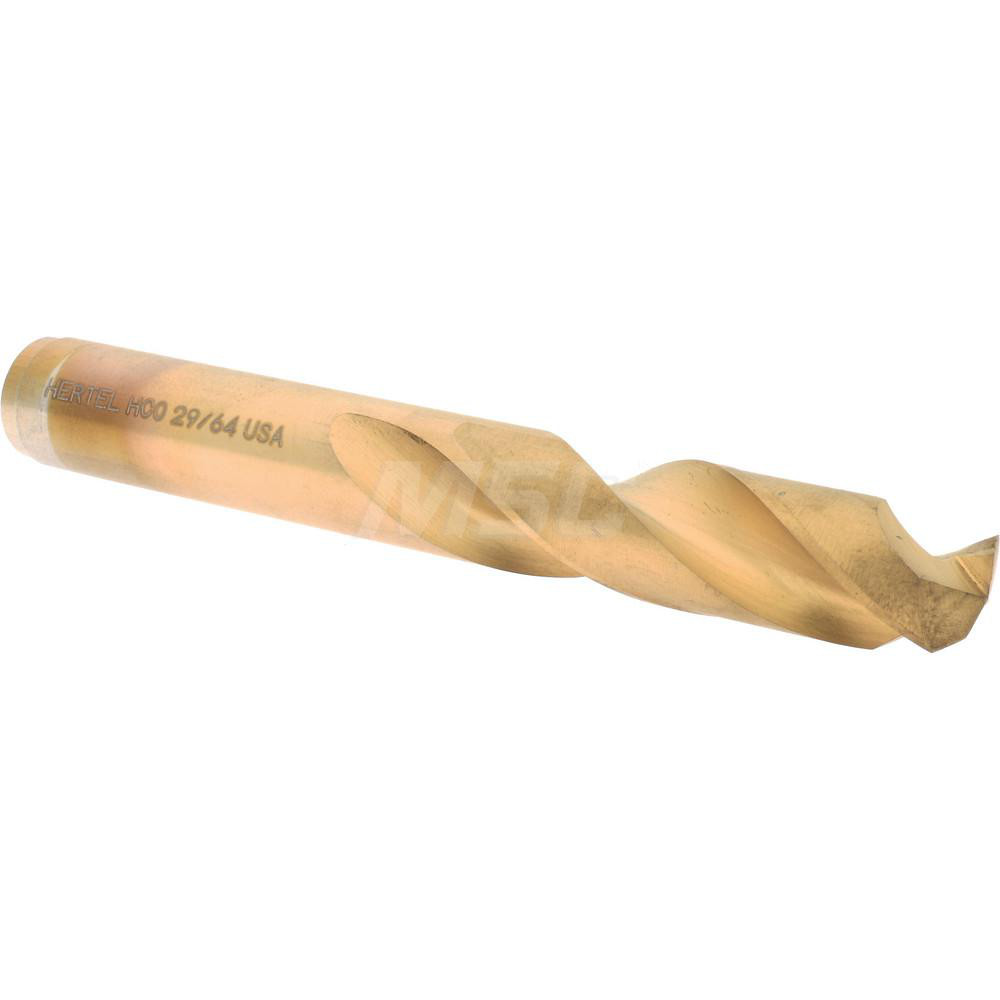 Hertel 66691460 Screw Machine Length Drill Bit: 0.4531" Dia, 135 &deg;, Cobalt Image