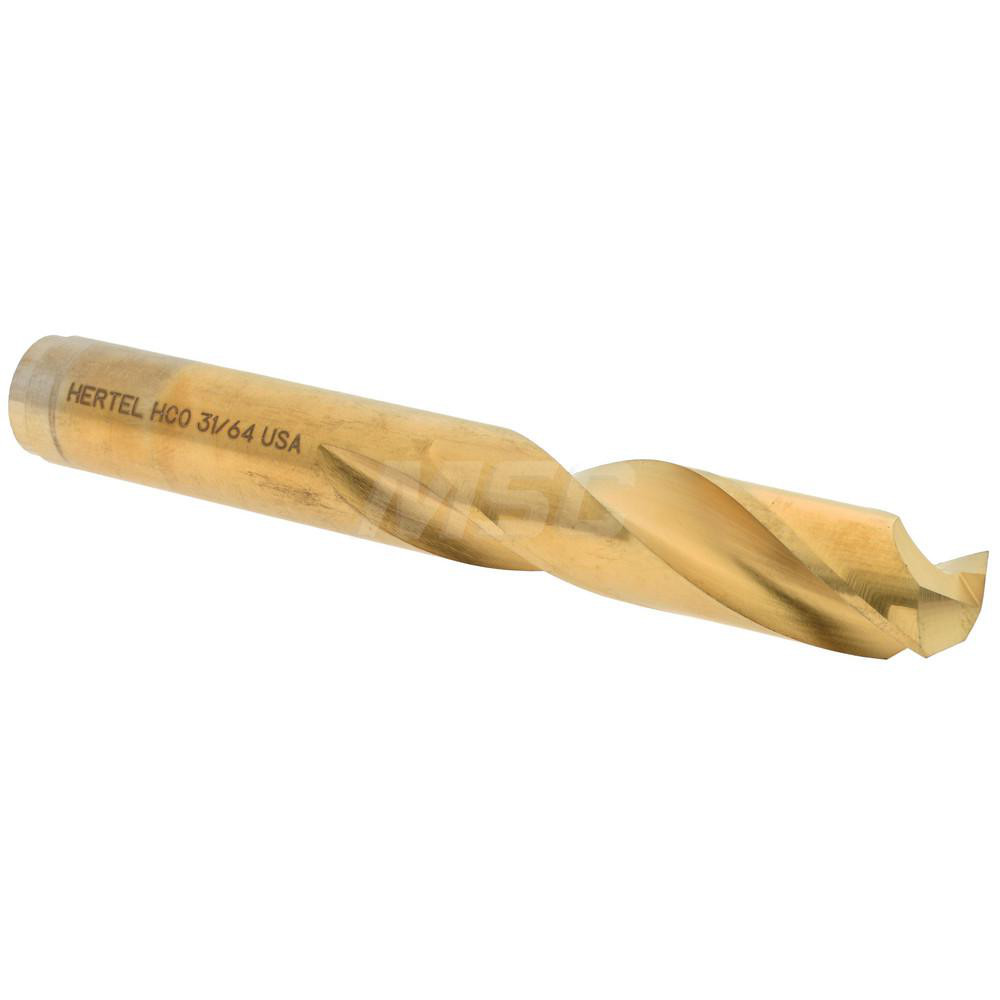 Hertel 66691486 Screw Machine Length Drill Bit: 0.4844" Dia, 135 &deg;, Cobalt Image