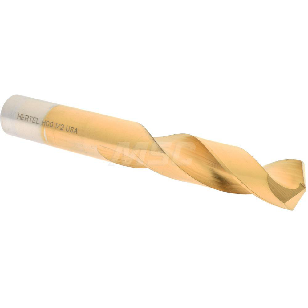 Hertel 66691494 Screw Machine Length Drill Bit: 0.5" Dia, 135 &deg;, Cobalt Image