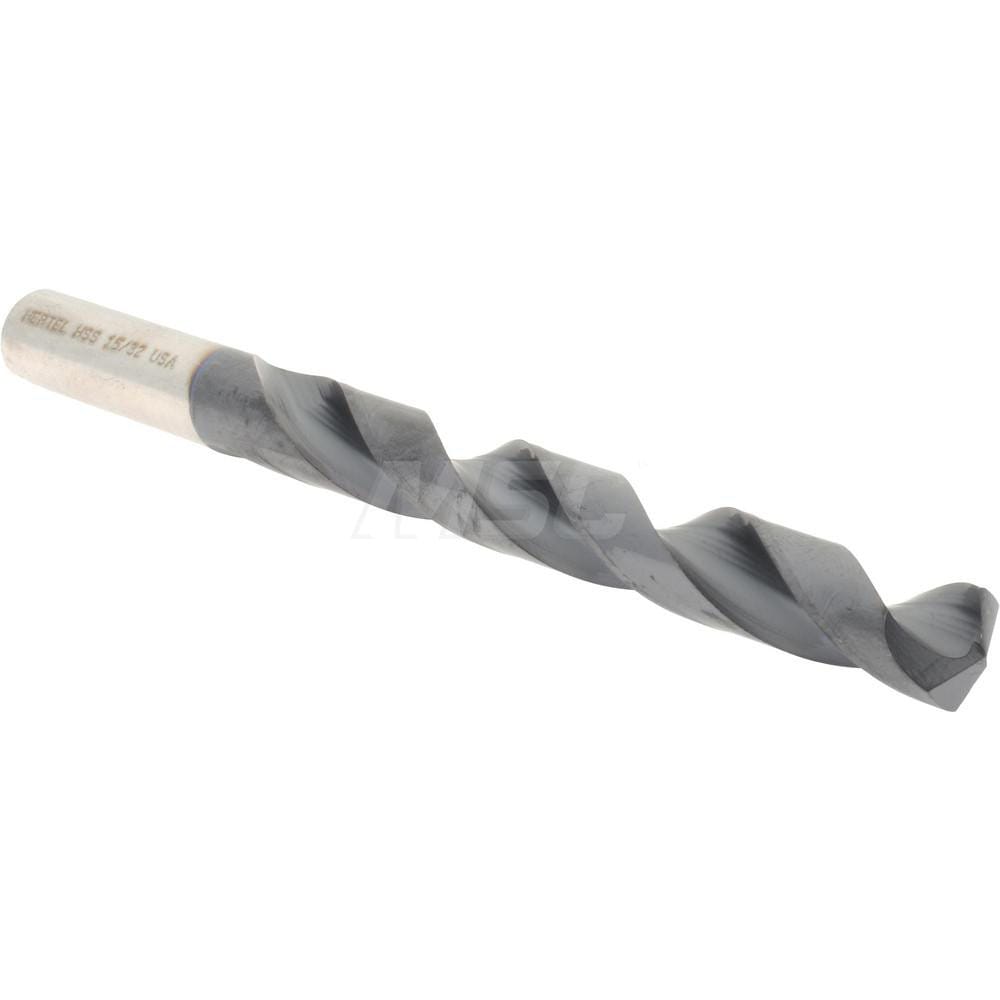 Hertel 66692575 Jobber Length Drill Bit: 0.4688" Dia, 135 °, High Speed Steel Image