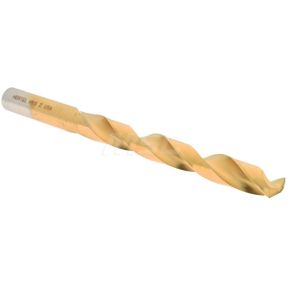 Hertel 66693995 Jobber Length Drill Bit: 0.413" Dia, 135 °, High Speed Steel Image